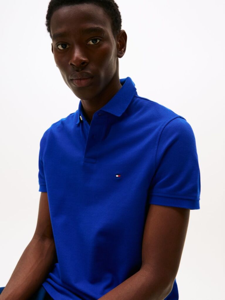Blue 1985 Collection Regular Fit Pique Polo  Men