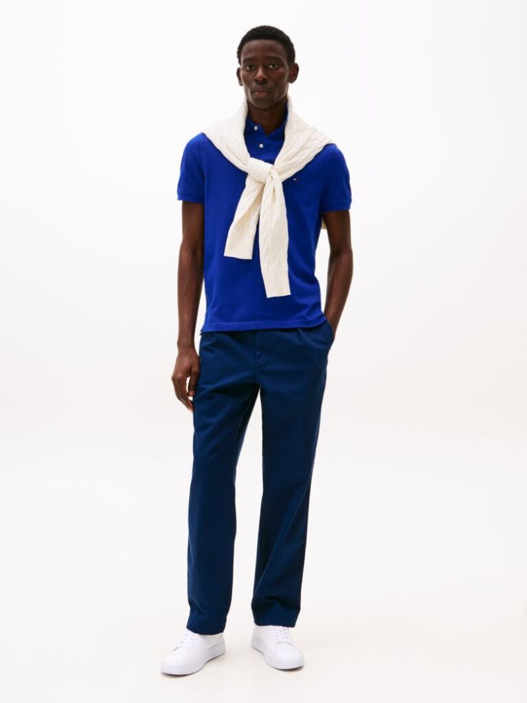 Blue 1985 Collection Regular Fit Pique Polo  Men