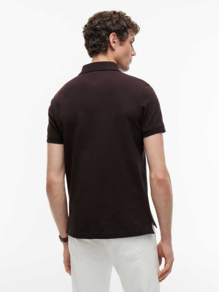 Brown 1985 Collection Regular Fit Pique Polo  Men