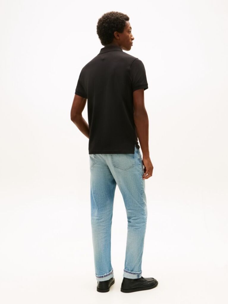 Black 1985 Collection Slim Fit Pique Polo  Men