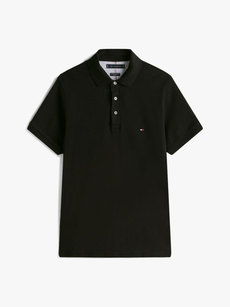 Black 1985 Collection Slim Fit Pique Polo  Men