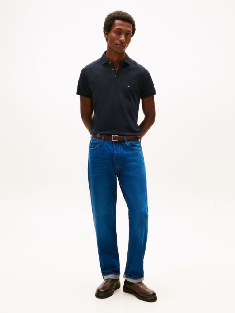 Blue 1985 Collection Slim Fit Pique Polo  Men