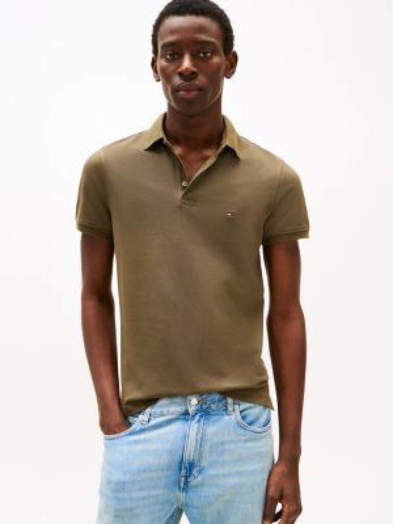 Green 1985 Collection Slim Fit Pique Polo  Men