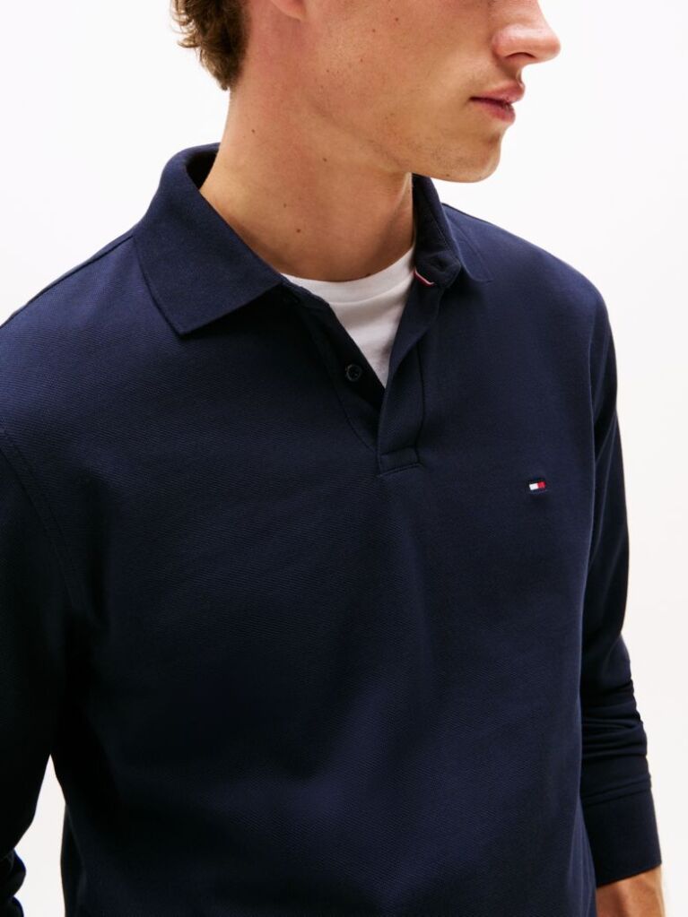 Blue 1985 Collection Regular Fit Long Sleeve Polo  Men