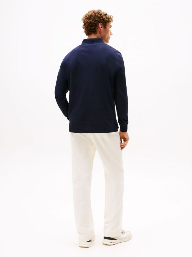 Blue 1985 Collection Regular Fit Long Sleeve Polo  Men
