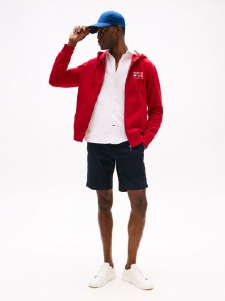 Blue Essential Brooklyn Twill Shorts With Belt  Men