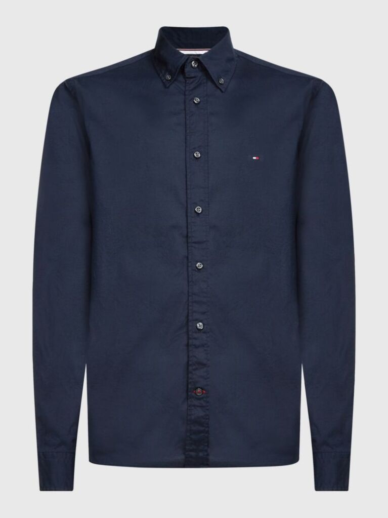 Blue POPLIN SHIRT WITH TH FLEX TECHNOLOGY  Men