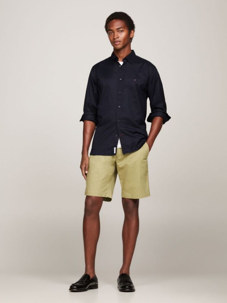 Blue POPLIN SHIRT WITH TH FLEX TECHNOLOGY  Men