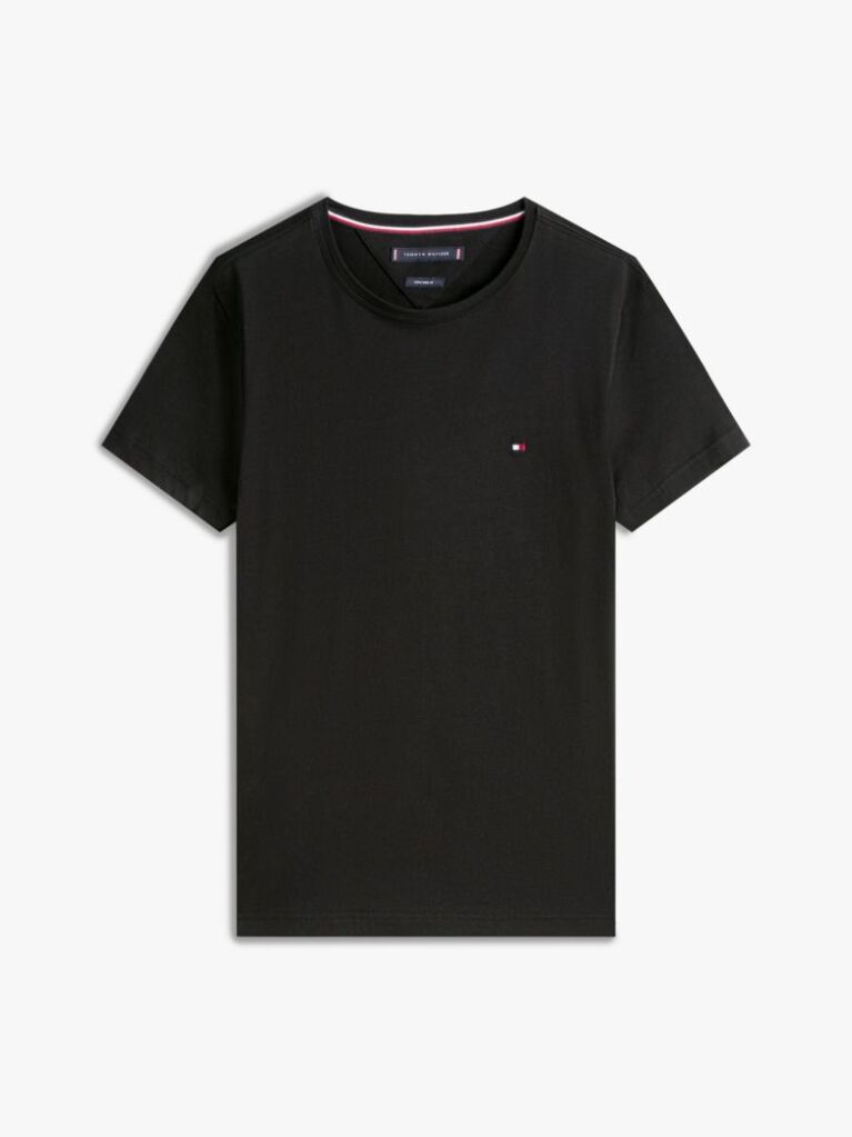 Black TH FLEX SLIM FIT T-SHIRT  Men
