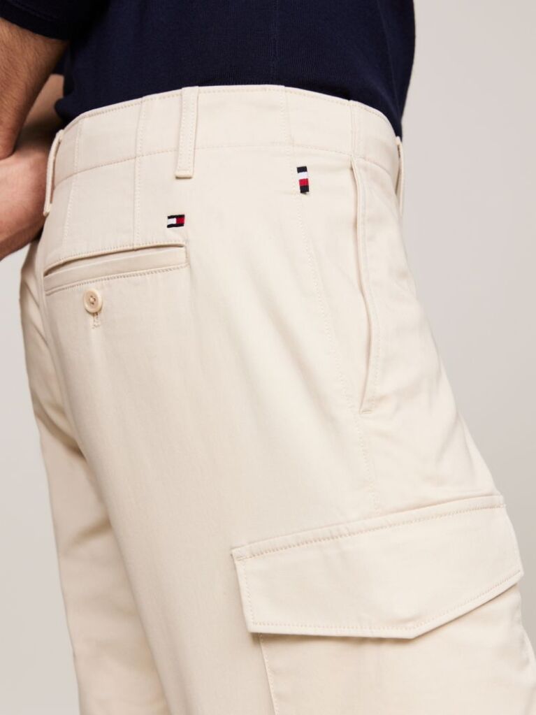 Beige 1985 COLLECTION TWILL CARGO SHORTS  Men