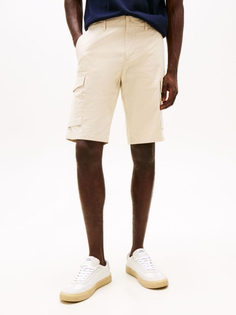Beige 1985 COLLECTION TWILL CARGO SHORTS  Men