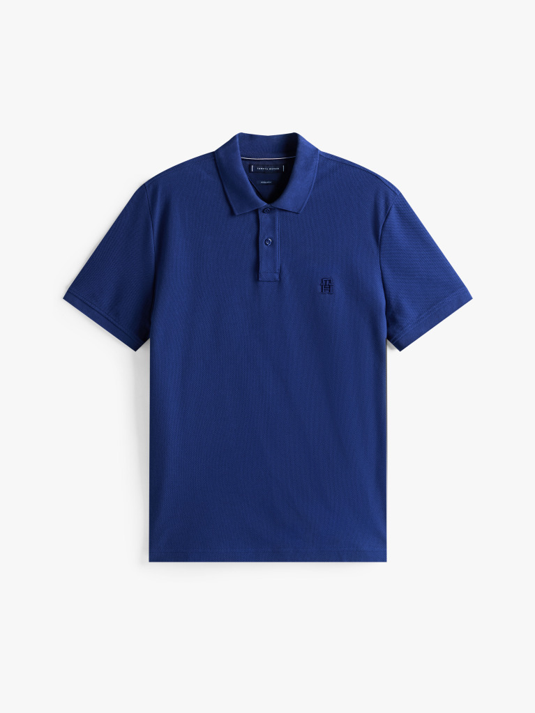 Blue TH Monogram Polo Shirt  Men