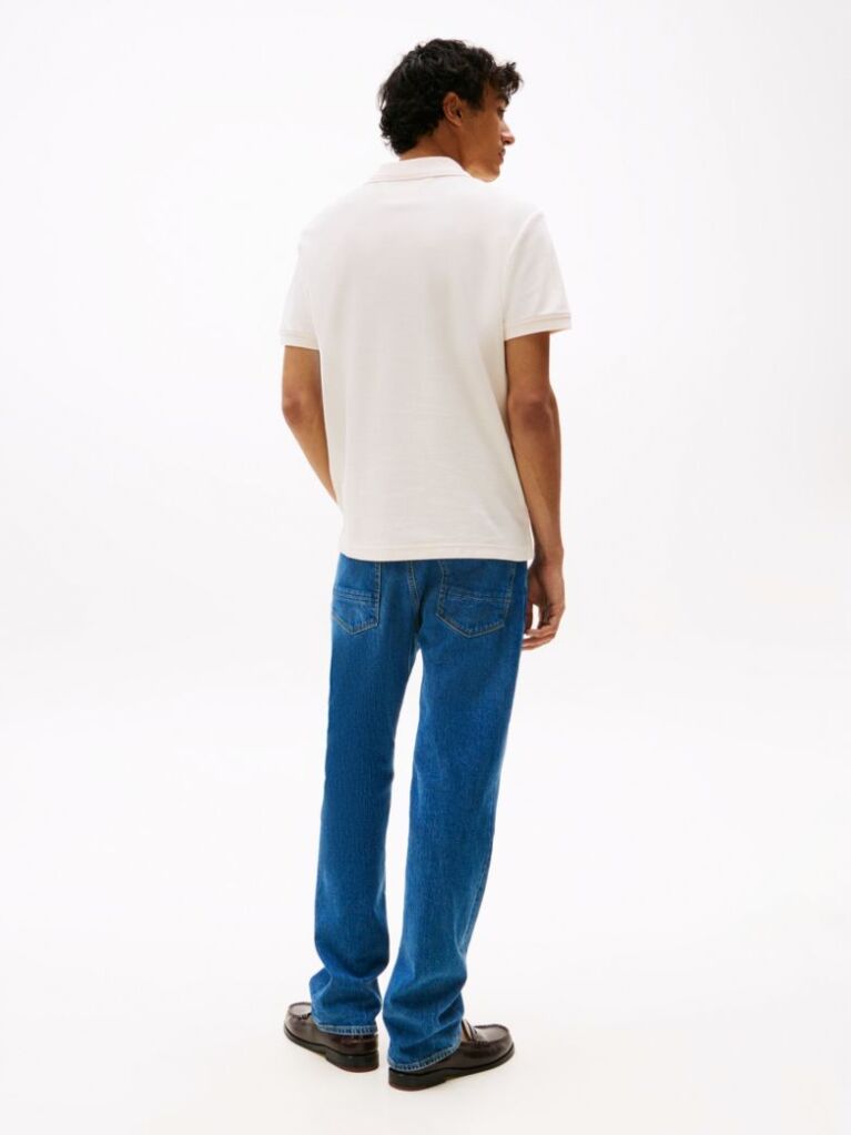 Beige TH Monogram Polo Shirt  Men