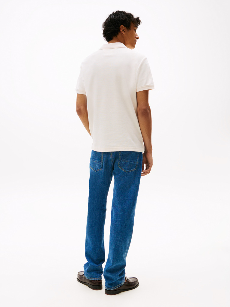 Beige TH Monogram Polo Shirt  Men