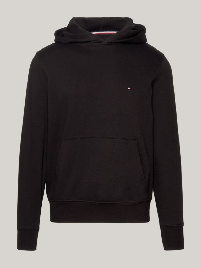 Black FLAG EMBROIDERY REGULAR FIT HOODY  Men