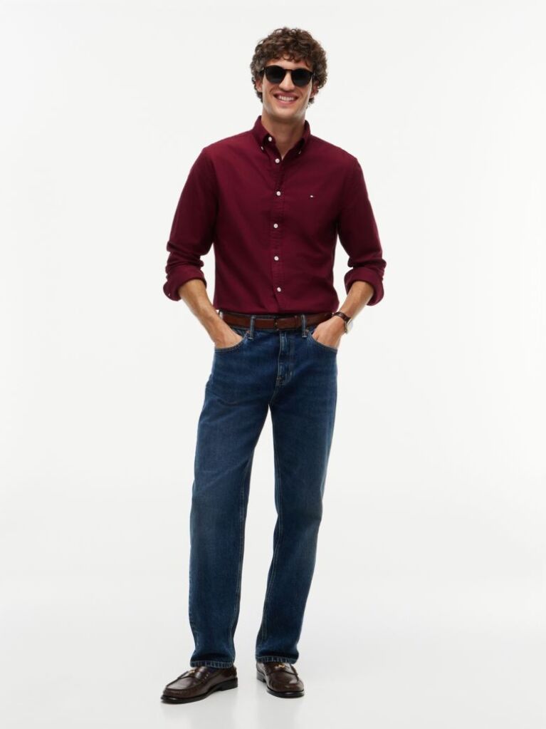 Red Heritage Regular Fit Oxford Shirt  Men