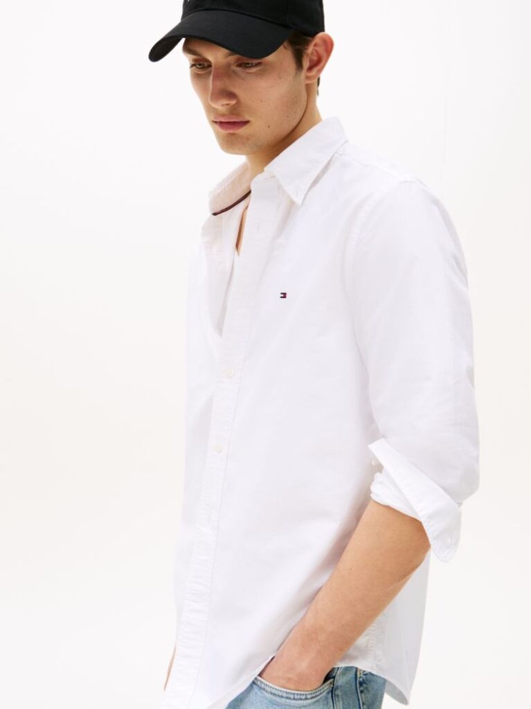 White Heritage Regular Fit Oxford Shirt  Men