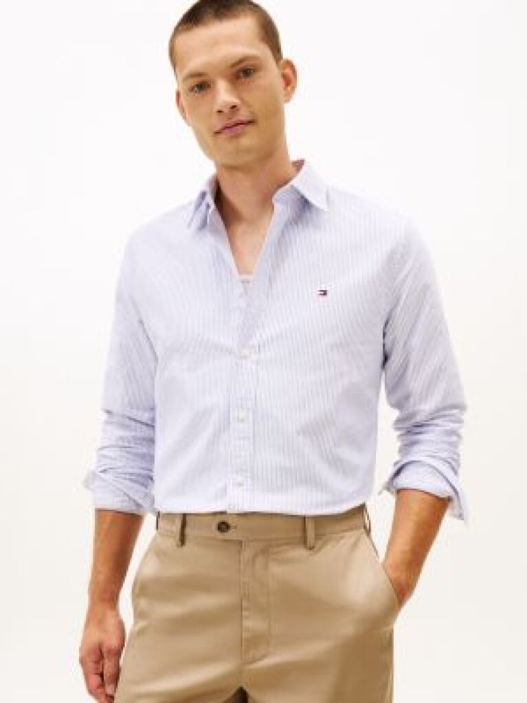 Multi Heritage Stripe Regular Fit Oxford Shirt  Men