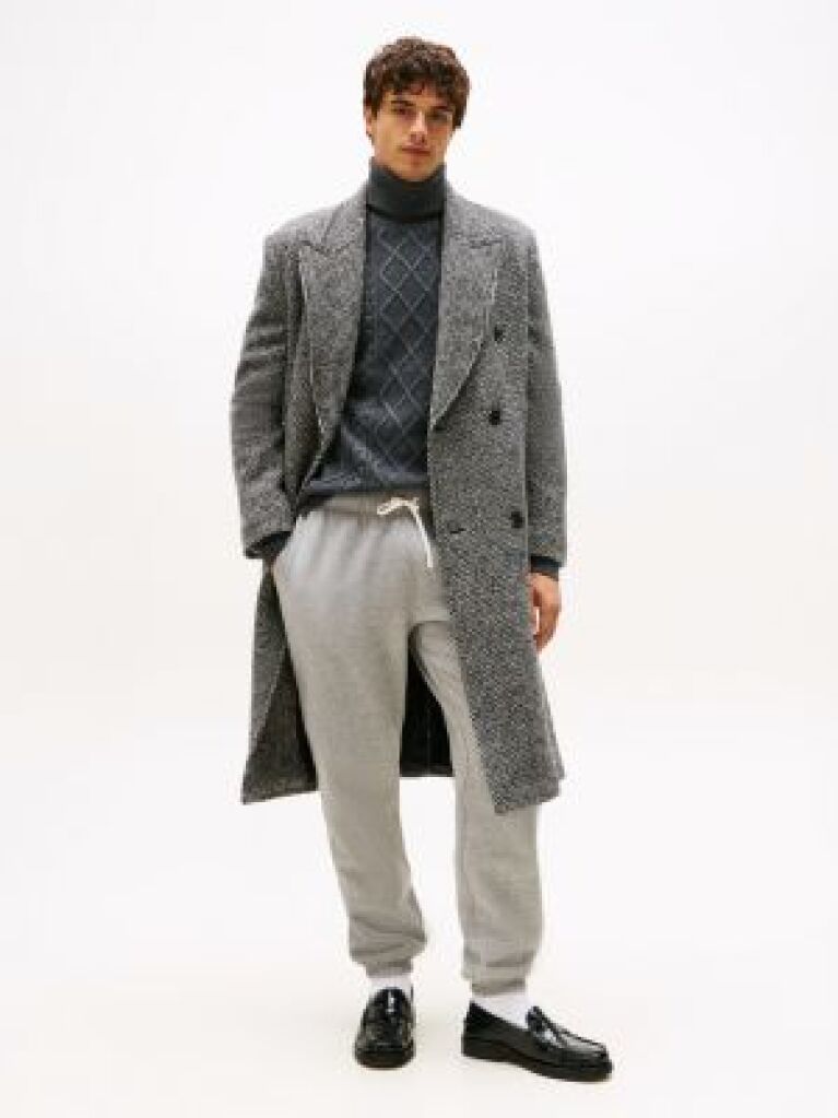 Grey Cuffed Leg Fleece Joggers  Men