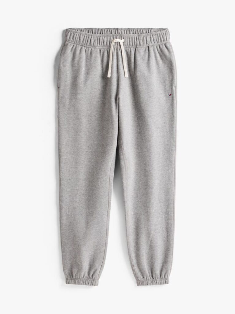 Grey Cuffed Leg Fleece Joggers  Men
