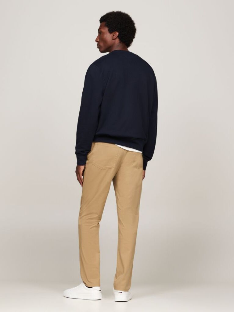 Blue Fleece Crew Neck Sweatshirt  Men
