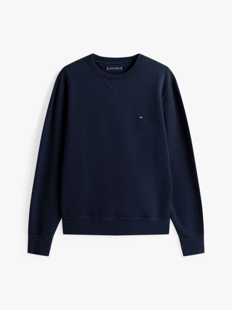 Blue Fleece Crew Neck Sweatshirt  Men