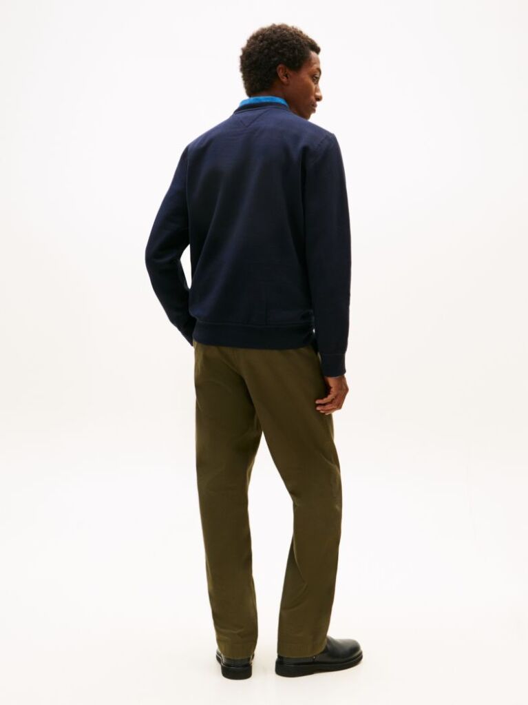 Blue Fleece Crew Neck Sweatshirt  Men