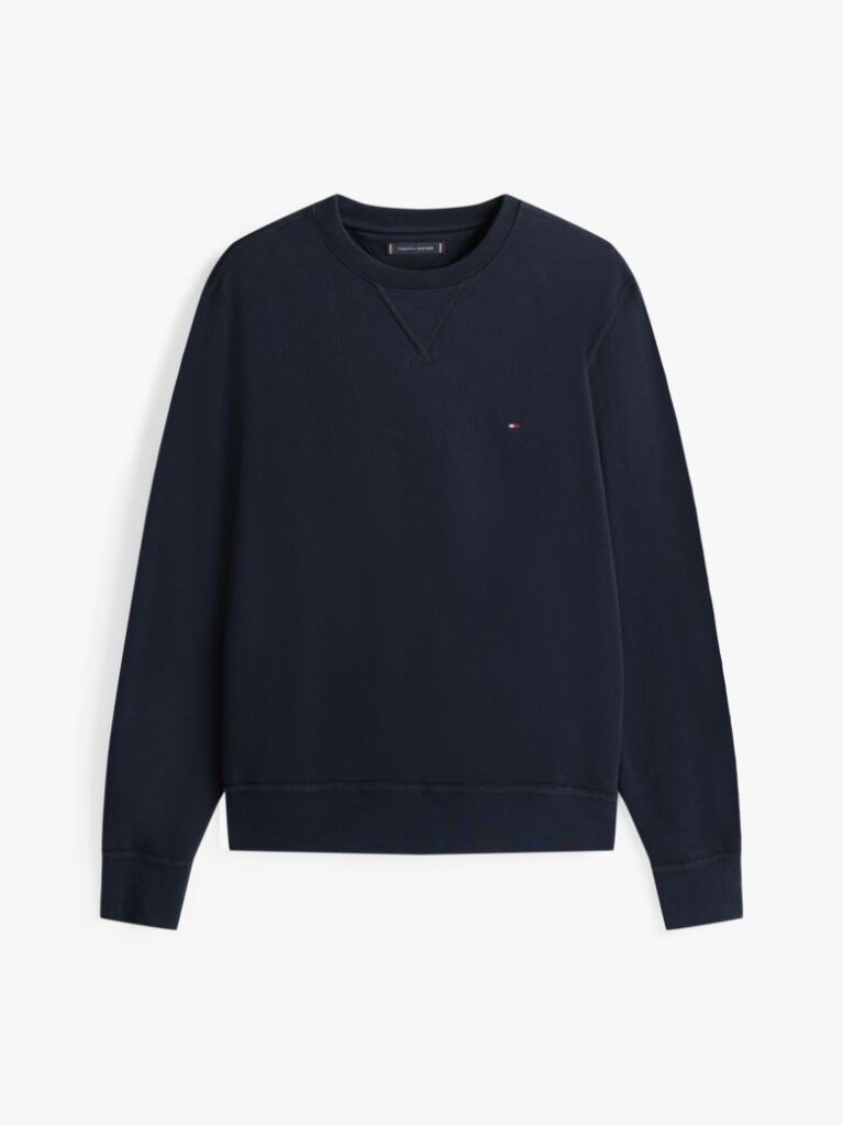 Blue Fleece Crew Neck Sweatshirt  Men