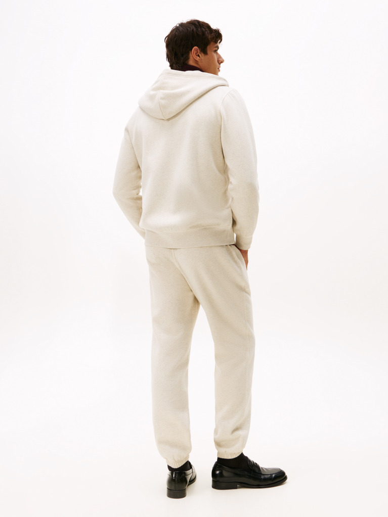 Beige Fleece Zip-Thru Hoody  Men
