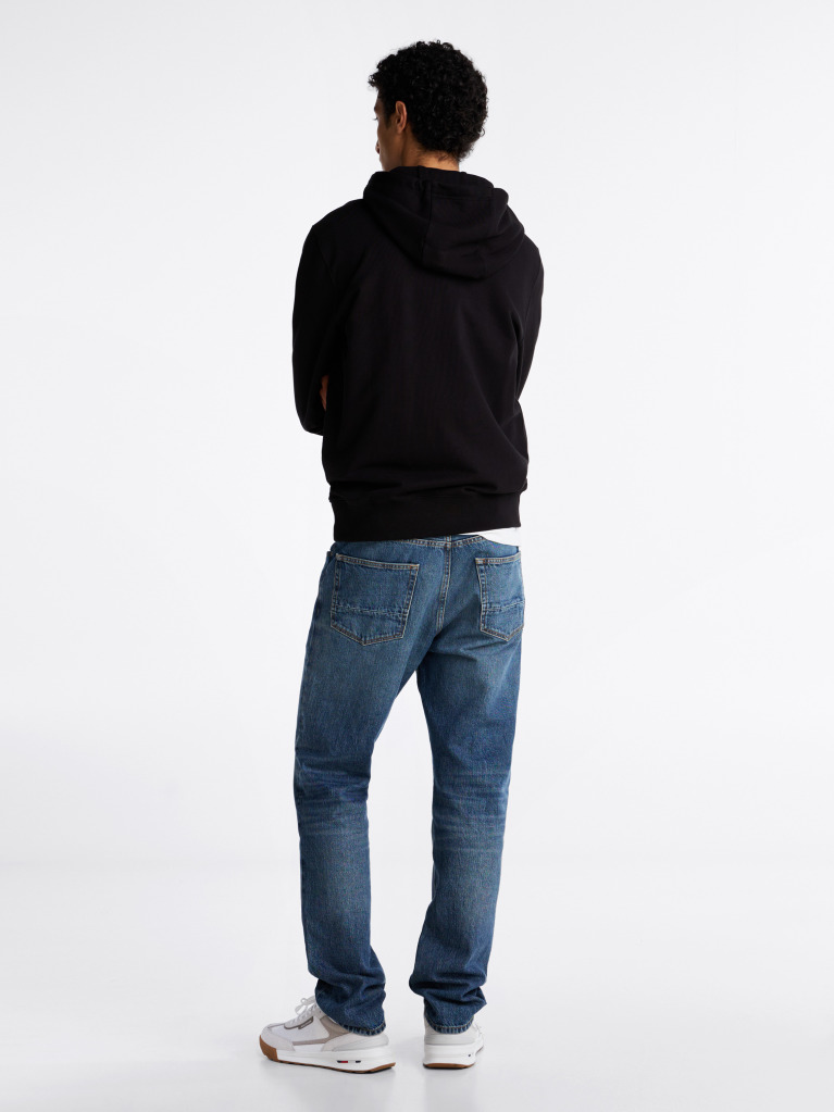 Black Flag Embroidery Terry Hoody  Men