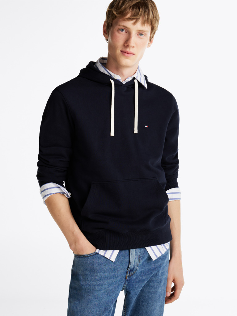 Blue Flag Embroidery Terry Hoody  Men