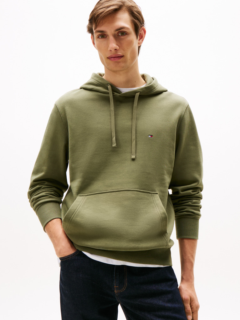 Green Flag Embroidery Terry Hoody  Men