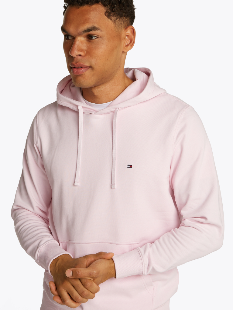 Pink Flag Embroidery Terry Hoody  Men