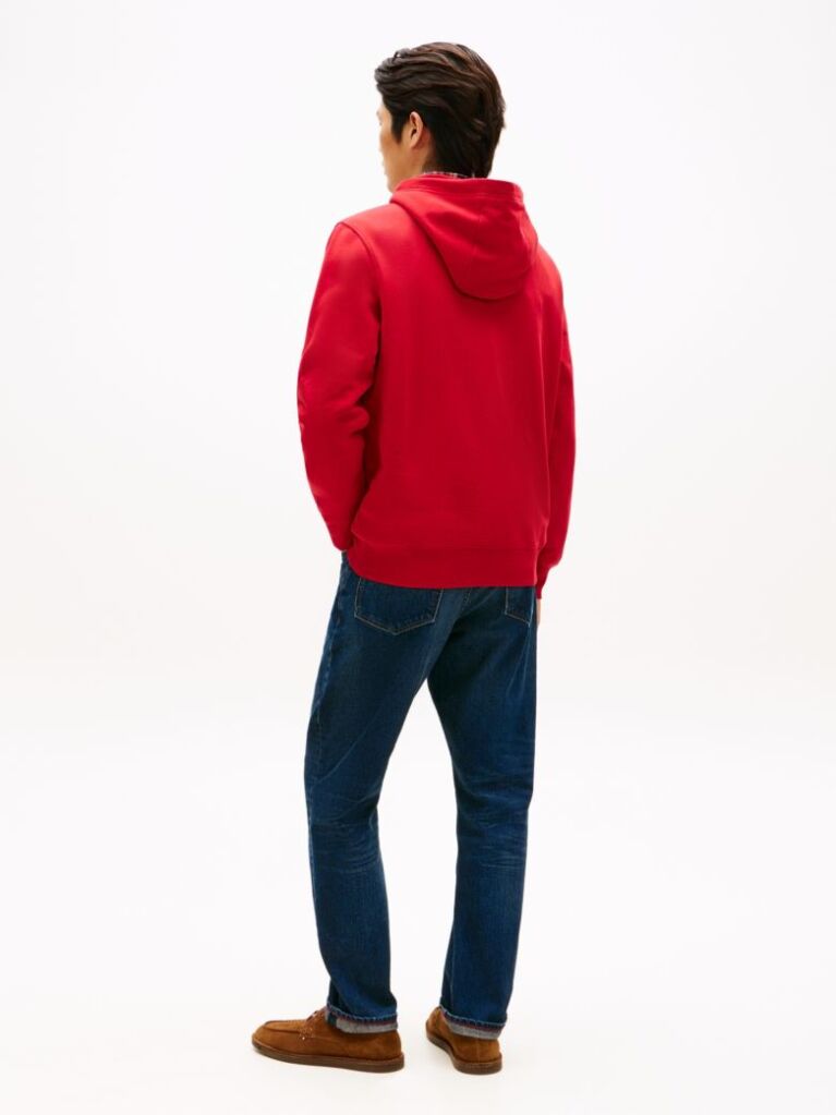 Red Flag Embroidery Terry Hoody  Men
