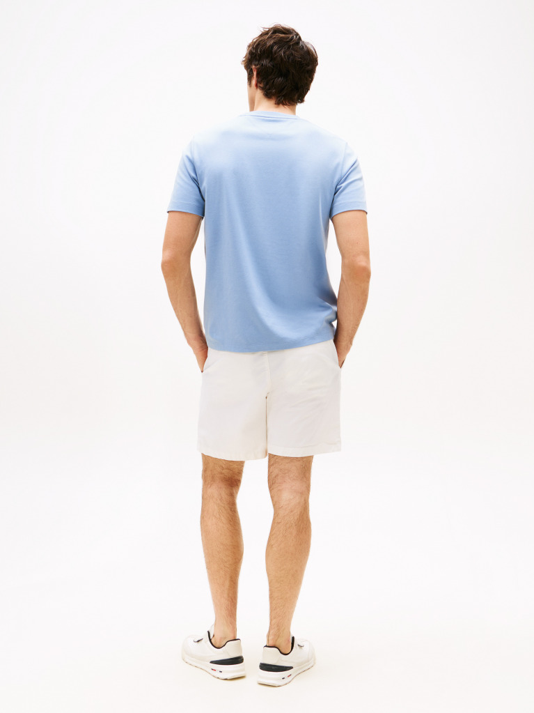 Blue Interlock Knit T-Shirt  Men
