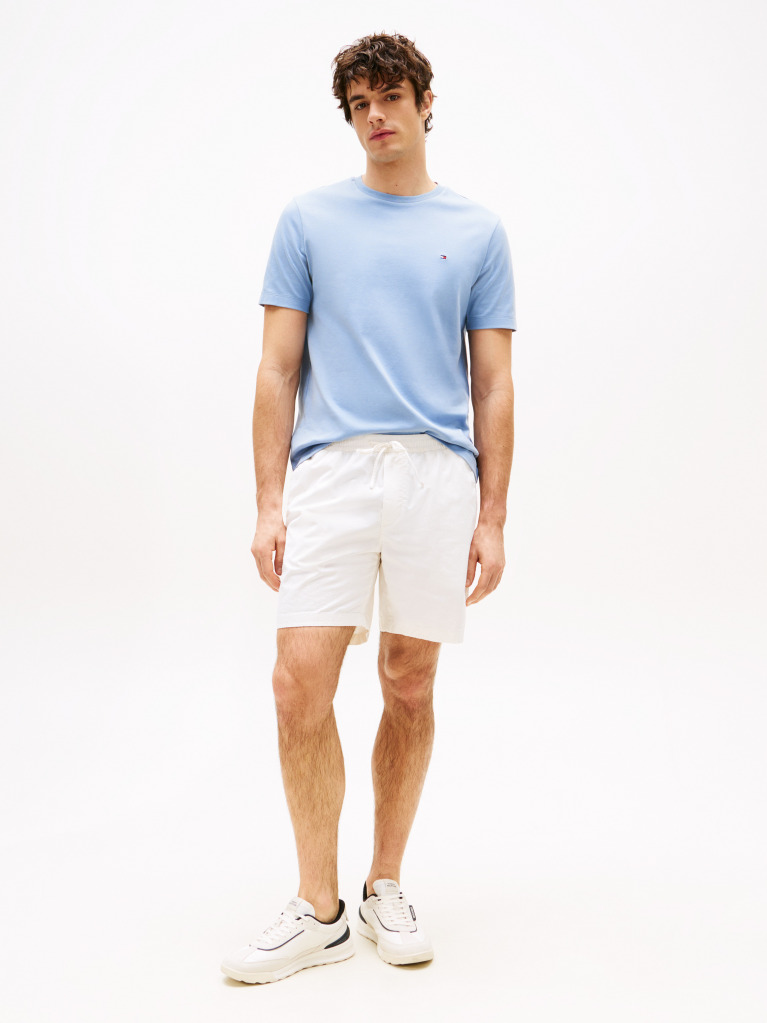 Blue Interlock Knit T-Shirt  Men