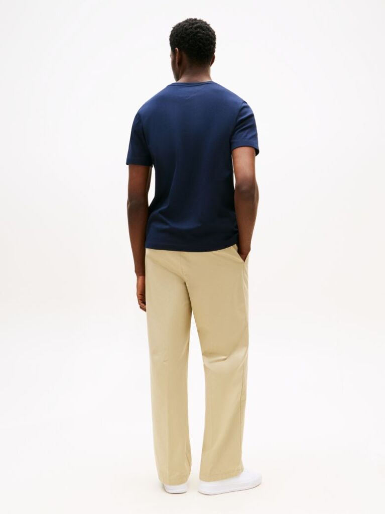 Blue Interlock Knit T-Shirt  Men