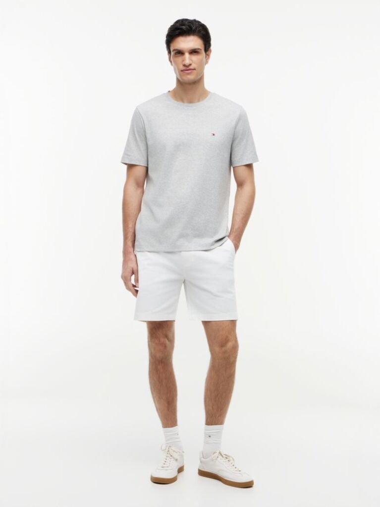 Grey Interlock Knit T-Shirt  Men