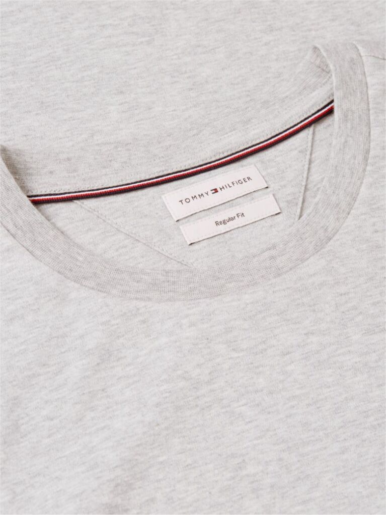 Grey Interlock Knit T-Shirt  Men