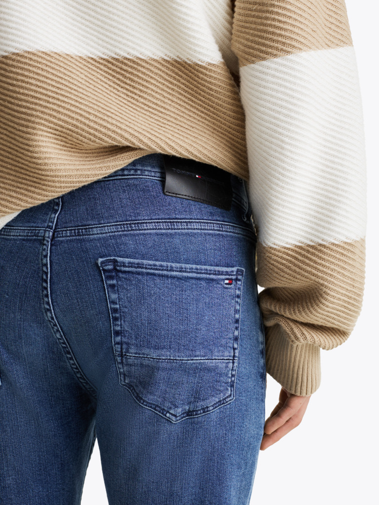 Blue Bleecker Slim Straight Leg Jeans  Men