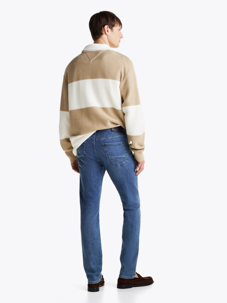 Blue Bleecker Slim Straight Leg Jeans  Men