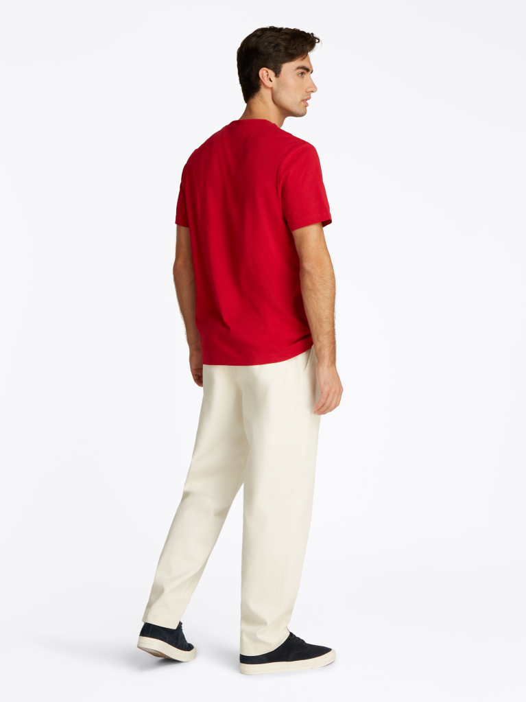 Red Logo Crew Neck T-Shirt  Men