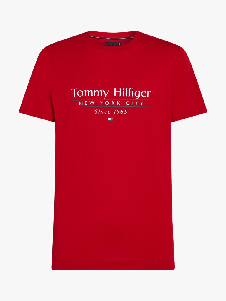 Red Logo Crew Neck T-Shirt  Men