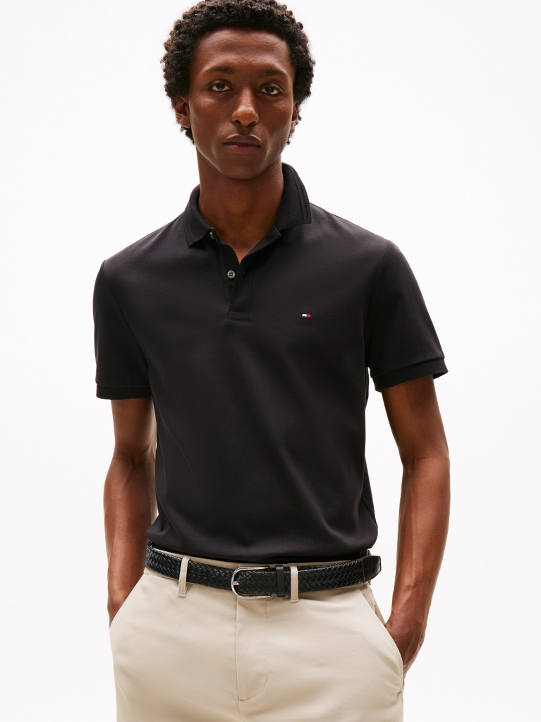 Black Luxury Interlock Regular Polo Shirt  Men