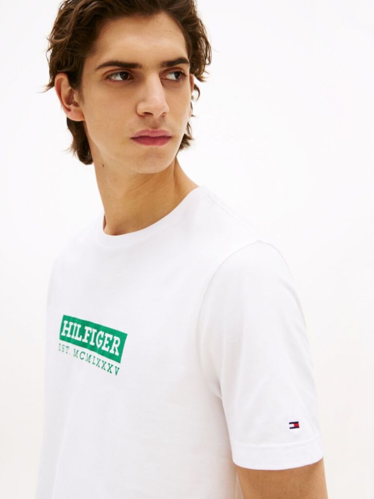 White Logo Graphic T-Shirt  Men