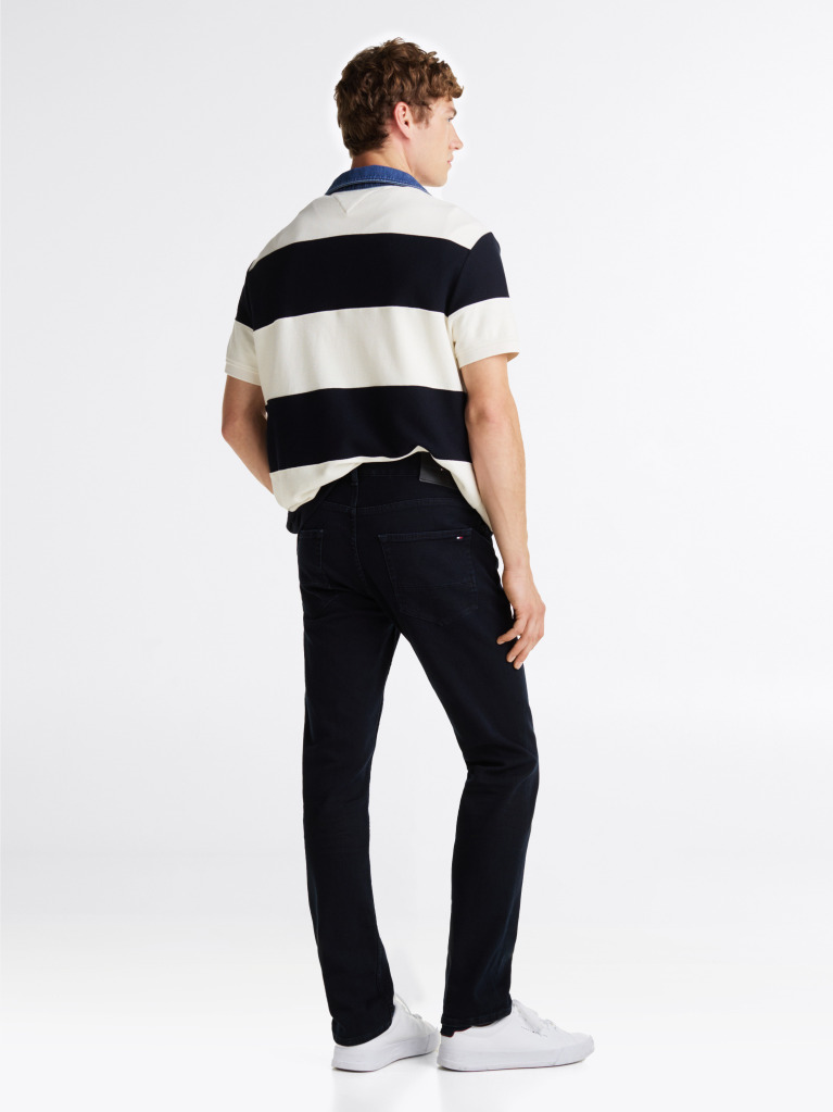 Blue Denton Straight Leg Jeans  Men