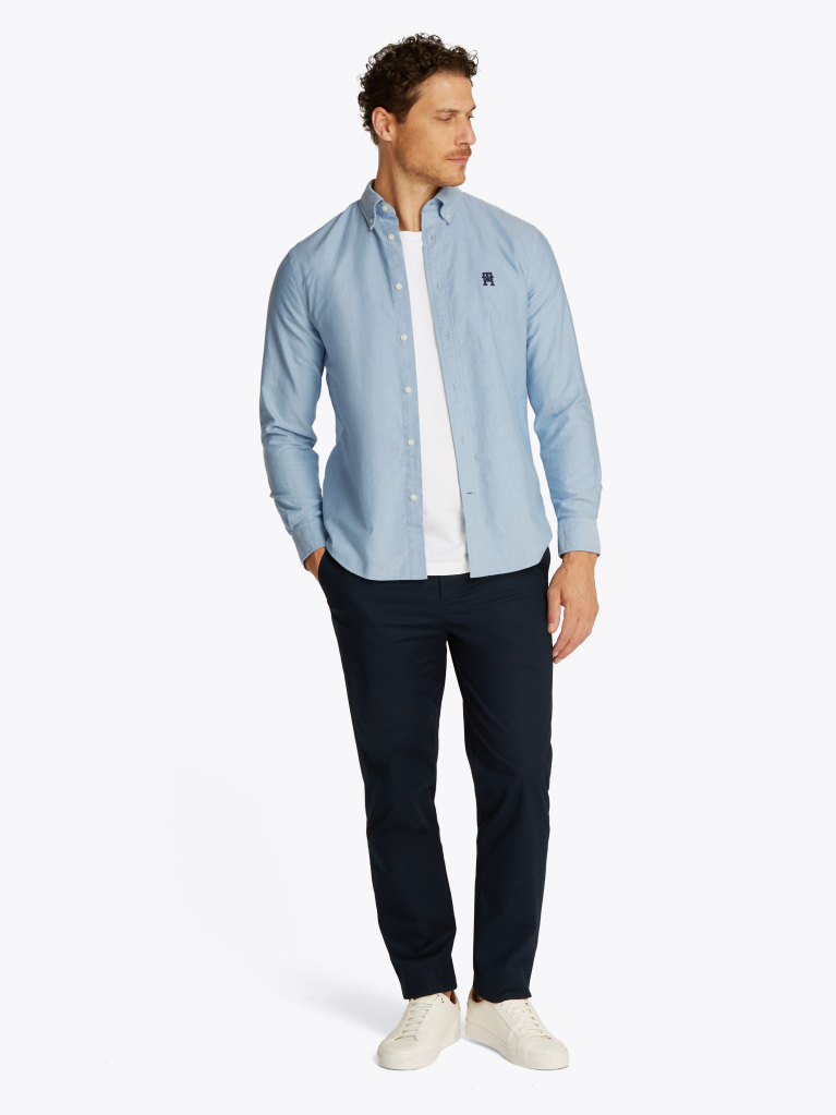 Blue Heritage Regular Fit Oxford Shirt  Men