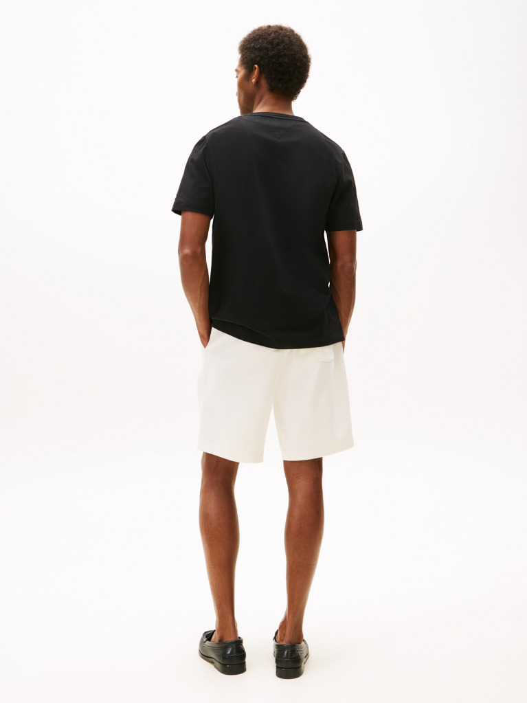 Black Hilfiger Flock Tee  Men