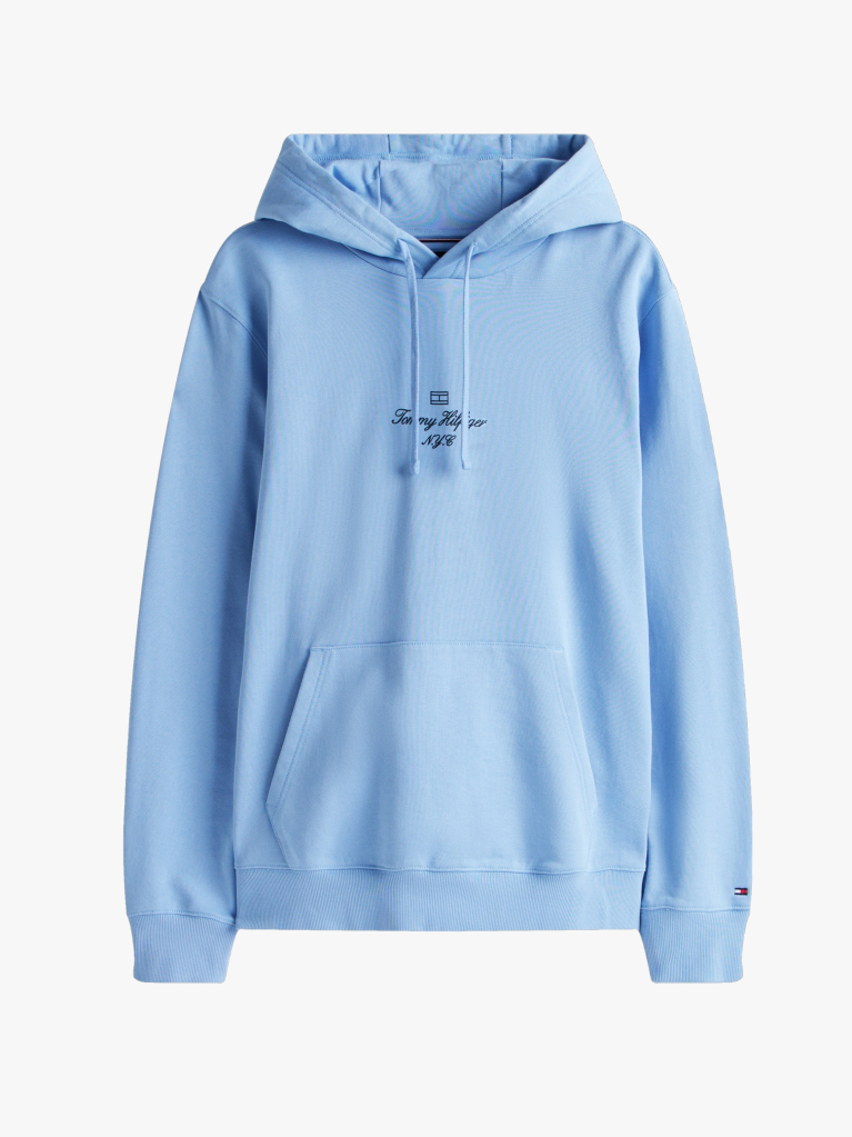 Blue Outline Flag Logo Hoody  Men