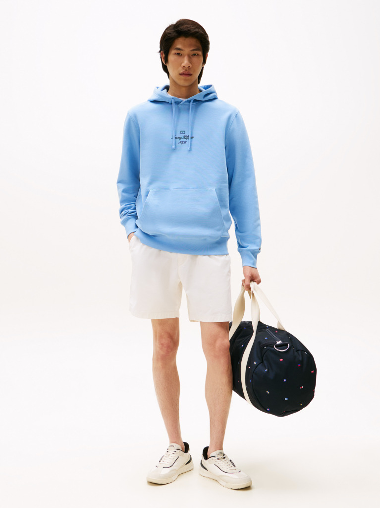 Blue Outline Flag Logo Hoody  Men